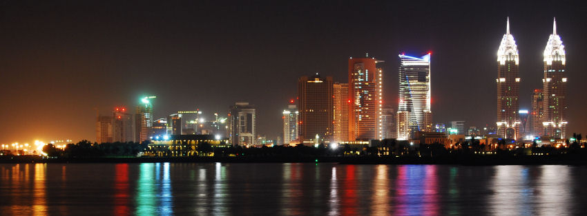 Al Sufouh, Dubai, seen from the Palm